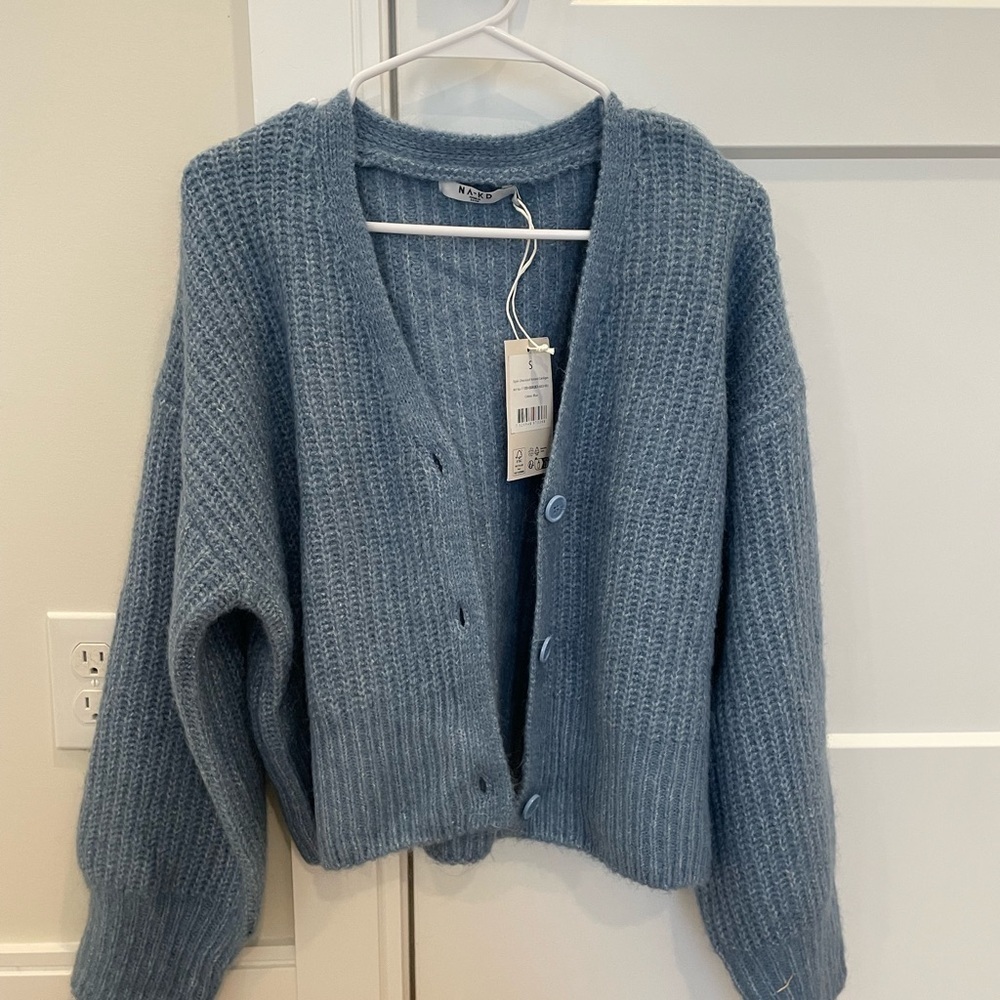 NWT Elegant Blue Women's Cardigan - Picture 2 of 8